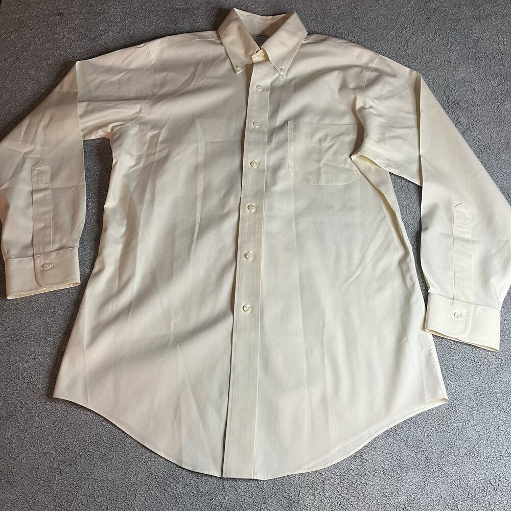 Brooks Brothers Original Polo Shirt Slim Fit Non-Iron White Dress Shirt Sz 15-32